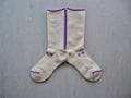 Stock Sock＋ WOOL×COTTON / Crew ［メリノウール/ジャスパー×コットン/アルティメイトピマ］<パープル>　