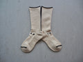 Stock Sock WOOL×COTTON / Crew ［メリノウール×コットン］<ブラック>　