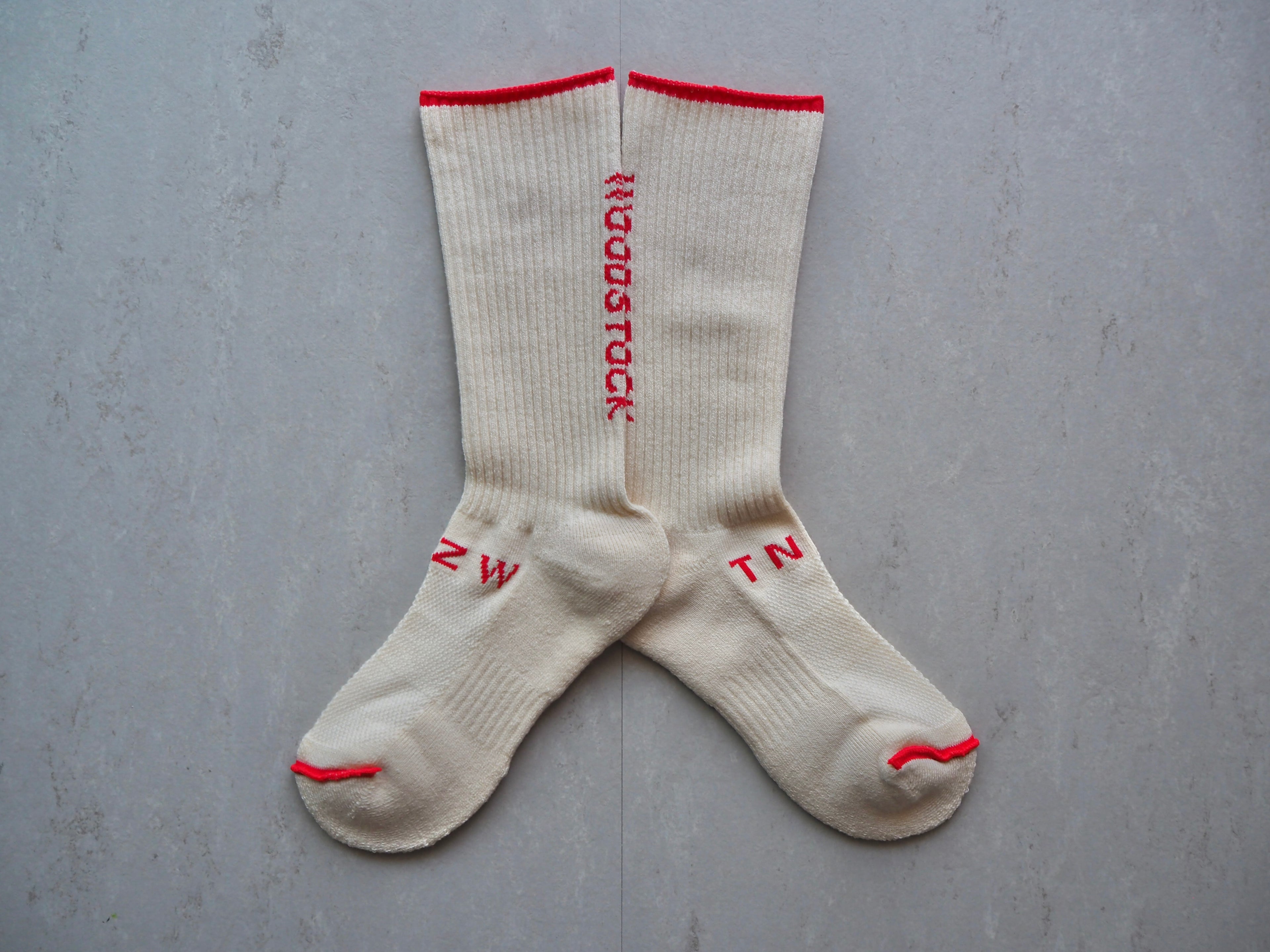 Stock Sock＋ WOOL×COTTON ～谷澤ウッドストック ver.～ / Crew ［メリノウール/ジャスパー×コットン/アルティメイトピマ］　