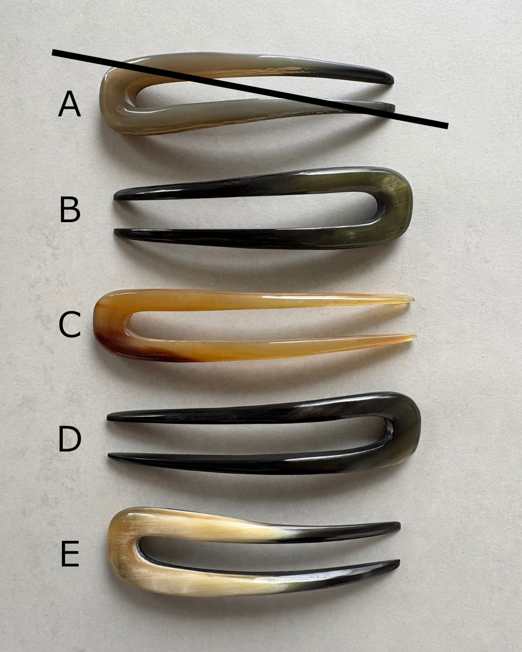 Hair U-comb French hairpin small