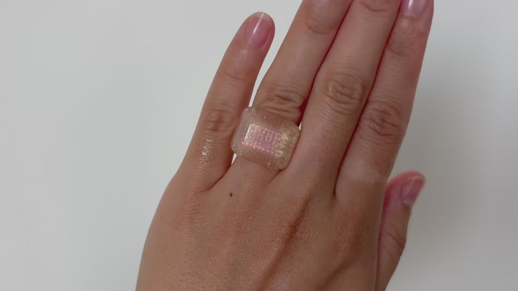 Dirocca Ring S2 ＜L37 white lame＞